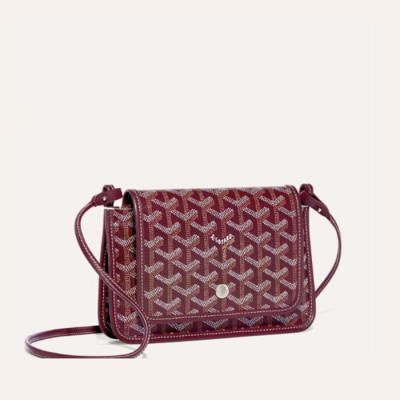 고야드 남/녀 버건디 플뤼메 클러치 - Goyard Unisex Plumet Pocket - gob1183x