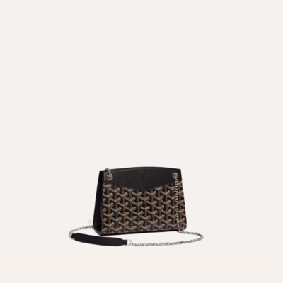 고야드 여성 블랙 스트럭쳐 루엣뜨 백 미니 - Goyard Womens Mini Structure Rouette Bag - gob1207x