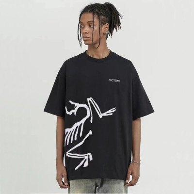 아크테릭스 남성 블랙 티셔츠 - Arcteryx Mens Black Tshirts - arc21x