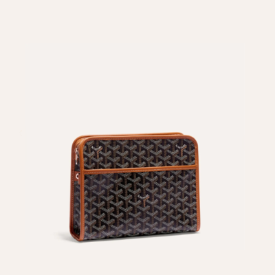 고야드 남/녀 블랙 탄 쥬방스 백 GM - Goyard Unisex Jouvence GM Toilet Bag - gob1357x