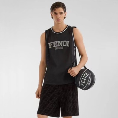 펜디 남성 블랙 반바지 - Fendi Mens Black Half-pants - fec220x