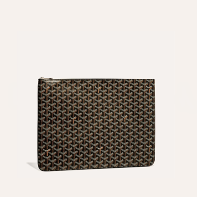 고야드 남/녀 블랙 세나 클러치 MM/MGM/GM - Goyard Unisex Senat Clutch MM/MGM/GM - gob1368x