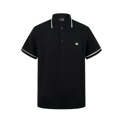 셀린느 남성 블랙 폴로 티셔츠 - Celine Mens Black Tshirts - cec18x