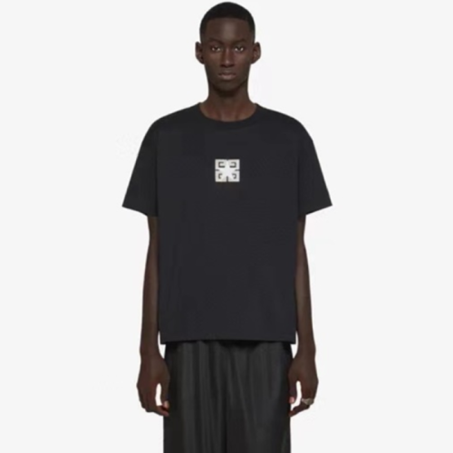 지방시 남성 블랙 반팔티 - Givenchy Mens Black Tshirts - gic298x