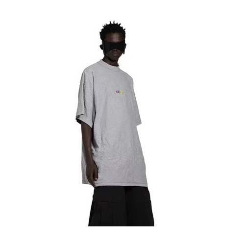 발렌시아가 남성 그레이 반팔티 - Balenciaga Mens Gray Tshirts - bac210x