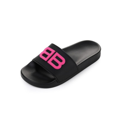 발렌시아가 남/녀 블랙 슬리퍼 - Balenciaga Unisex Black Slippers - bas212x