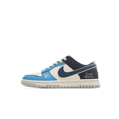 나이키 남/녀 블루 스니커즈 - Nike Dunk Low Unisex Sneakers - nis233x