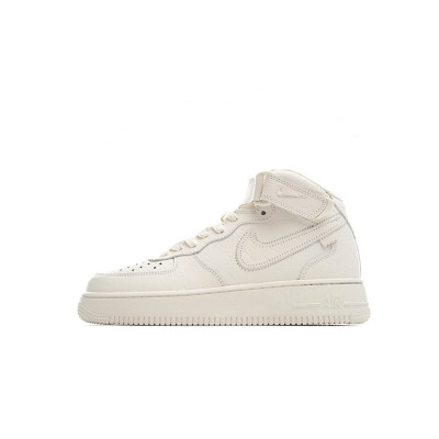 나이키 남/녀 화이트 하이탑 스니커즈 - Nike Air Force 1 Unisex Sneakers - nis252x