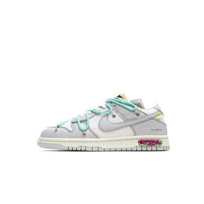 나이키 x 오프화이트 남/녀 그레이 스니커즈 - Nike SB Dunk x Off-white Unisex Sneakers - nis279x