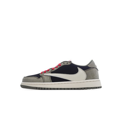 나이키 남/녀 카키 스니커즈 - Nike Air Jordan 1 Low Unisex Sneakers - nis305x