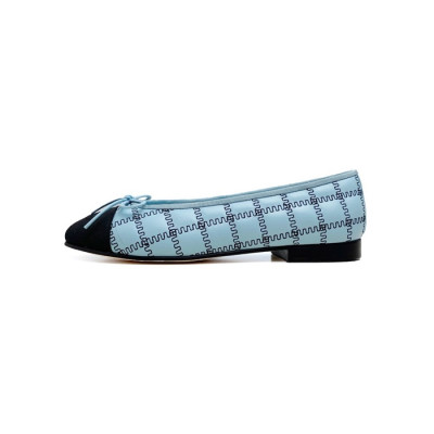 샤넬 여성 블루 발레리나 플랫 - Chanel Womens Blue Flat Shoes - chs361x