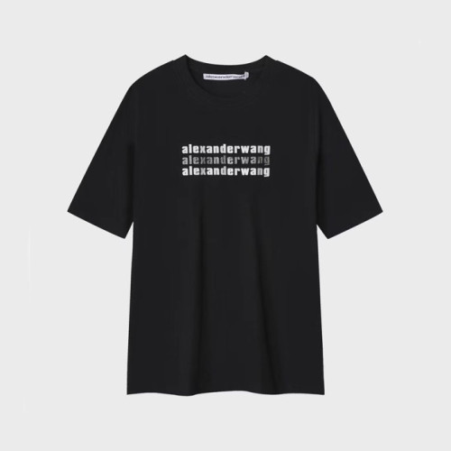 알렉산더왕 남성 블랙 반팔티 - Alexander wang Mens Black Tshirts - alc240x
