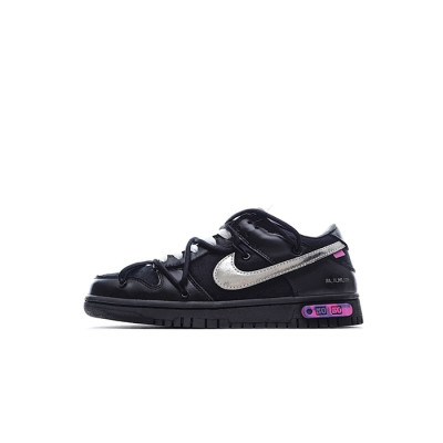 나이키 x 오프화이트 남/녀 블랙 스니커즈 - Nike Dunk x Off-white Unisex Sneakers - nis404x