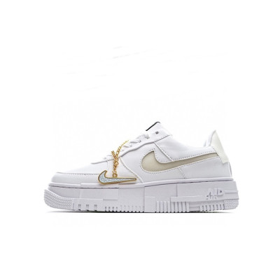 나이키 남/녀 화이트 스니커즈 - Nike Air Force 1 Unisex Sneakers - nis424x