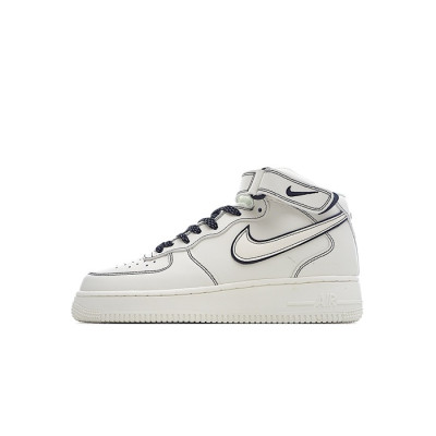 나이키 남/녀 화이트 하이탑 스니커즈 - Nike Air Force 1 Unisex Sneakers - nis482x