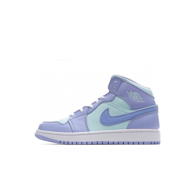 나이키 남/녀 퍼플 하이탑 스니커즈 - Nike Air Jordan 1 Mid Unisex Sneakers - nis516x