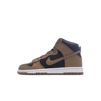 나이키 남성 브라운 하이탑 스니커즈 - Nike Dunk High Mens Sneakers - nis545x