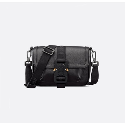 디올 남성 블랙 메신저 백 - Dior Mens Black Hittheroad Bag - dib1561x