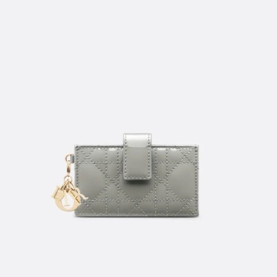 디올 여성 그레이 카드 지갑 - Dior Womens Gray Jasmine Wallet - diw180x