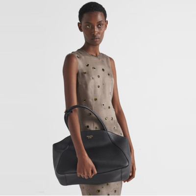 프라다 여성 라지 가죽 토트백 - Prada Womens Large Leather Tote Bag - prb1622x