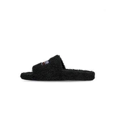 발렌시아가 남/녀 블랙 슬리퍼 - Balenciaga Unisex Black Slippers - bas632x