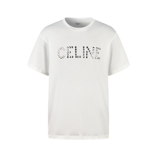 셀린느 남성 화이트 반팔 티셔츠 - Celine Mens White Tshirts - cec529x