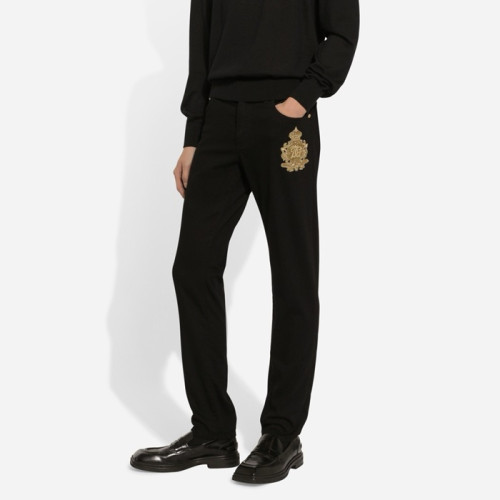 돌체앤가바나 남성 블랙 청바지 - Dolce&Gabbana Mens Black Jeans - doc531x