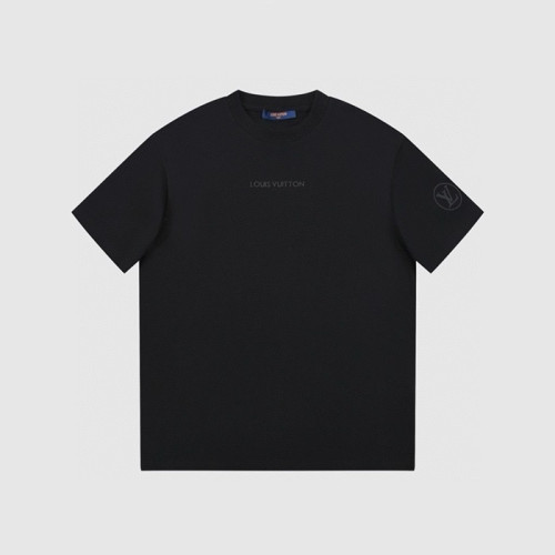 루이비통 남성 블랙 반팔티 - Louis vuitton Mens Black Tshirts - lvc553x