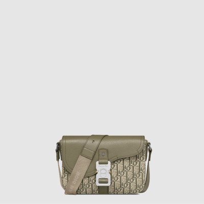 디올 남성 새들 스몰 플랩 스트랩 백 - Dior Mens Saddle Small Flap Strap Bag - dib1663x