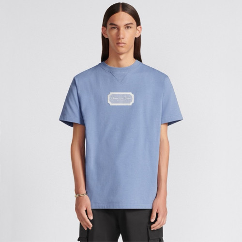 디올 남성 블루 반팔 티셔츠 - Dior Mens Blue Tshirts - dic572x