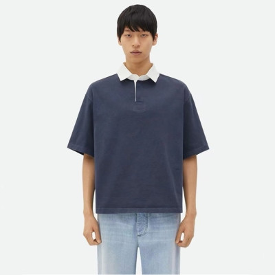 보테가베네타 남성 네이비 폴로 반팔티 - Bottega veneta Mens Navy Polo Tshirts - bvc01x