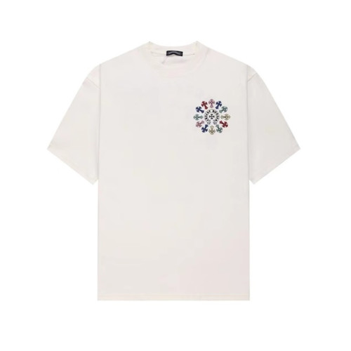 크롬하츠 남성 화이트 반팔티 - Chrom Hearts Mens White Tshirts - chc132x
