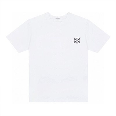 로에베 남성 화이트 반팔티 - Loewe Mens White Tshirts - loc335x