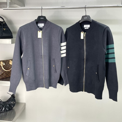 [당일배송] 톰브라운 캐시미어 사선 니트 집업 - dd318x