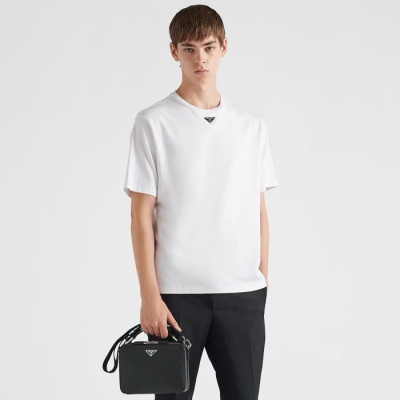 프라다 남성 크루넥 반팔티 - Prada Mens Round Tshirt - prc322x