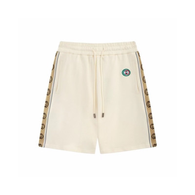 구찌 남성 화이트 반바지 - Gucci Mens White Half-pants - guc655x