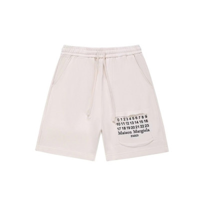 메종마르지엘라 남성 화이트 반바지 - Maison Margiela Mens White Half-pants - mac784x