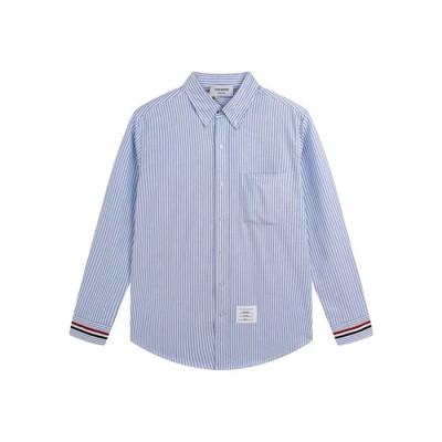 톰브라운 남성 블루 셔츠 - Thom Browne Mens Blue Tshirts - thc61x