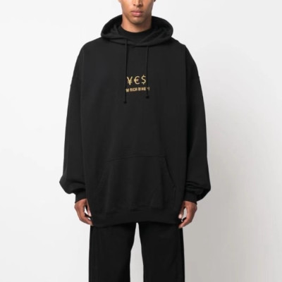 베트멍 남/녀 블랙 후드티 - Vetements Unisex Black Hoodie - vec813x