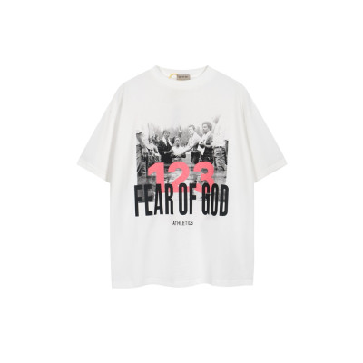 피어오브갓 남성 화이트 반팔 티셔츠 - Fear of god Mens White Tshirts - fec829x