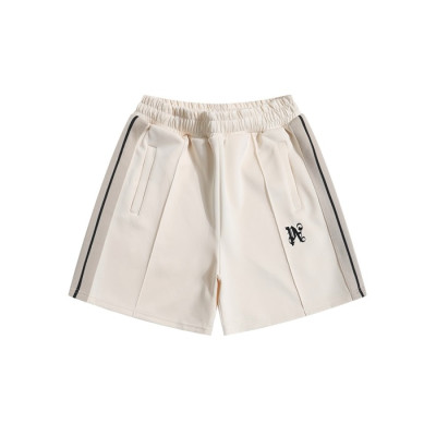 팜 엔젤스 남성 아이보리 반바지 - Palm Angels Mens Ivory Half-pants - pac836x