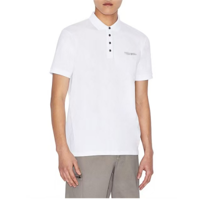 몽클레어 남성 화이트 폴로 반팔티 - Moncler Mens White Tshirts - moc429x