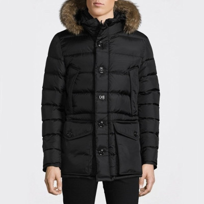 몽클레어 남성 클루니 패치 로고 다운 패딩 - Moncler Mens Black Down Padding - moc914x