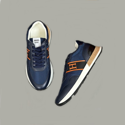 에르메스 남성 엔볼 네이비 스니커즈 - Hermes Mens Navy Sneakers - hes712x