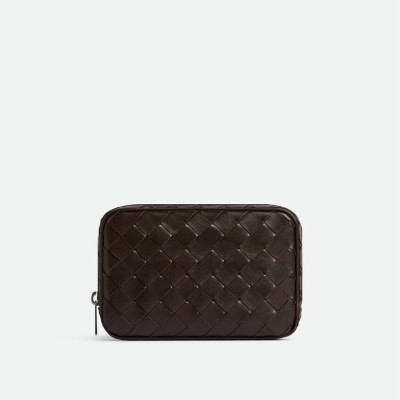 보테가베네타 남성 초코 브라운 파우치 - Bottega Veneta Mens Brown Pouch - bvb2073x