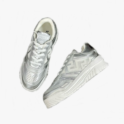 베르사체 남성 실버 스니커즈 - Versace Mens Silver Sneakers - fes804x