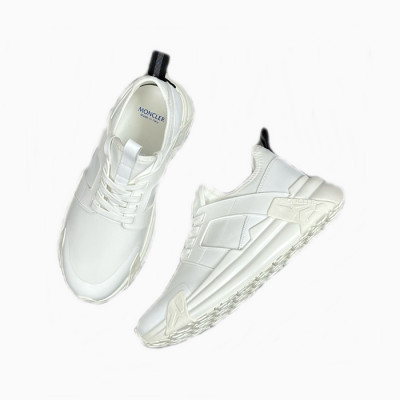 몽클레어 남성 화이트 스니커즈 - Moncler Mens White Sneakers - mos874x