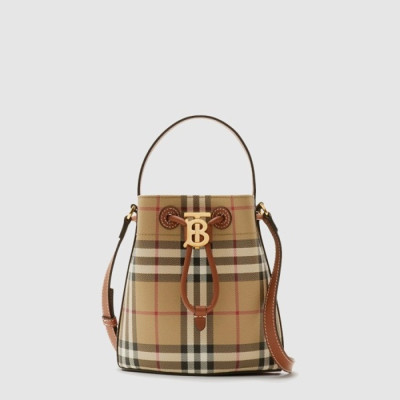 버버리 여성 미니 TB 버킷 백 - Burberry Womens Mini TB Bucket Bag - bub2092x