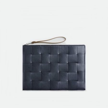 보테가베네타 남성 네이비 클러치 - Bottega Veneta Mens Intreccio Clutch - bvb2152x