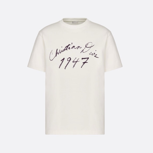 디올 남성 화이트 반팔 티셔츠 - Dior Mens White Tshirts - dic972x
